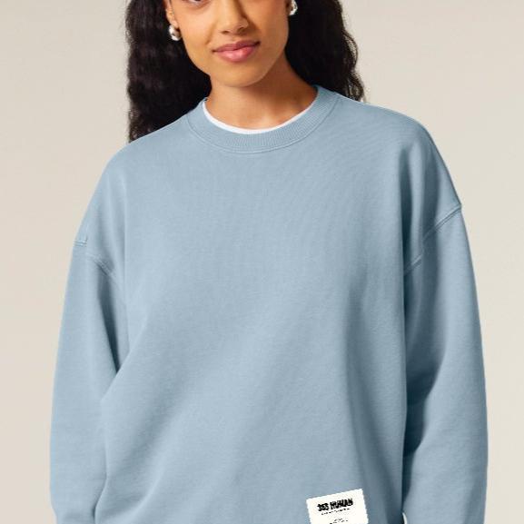 365 HUMAN BASIC SWEATER BLUE