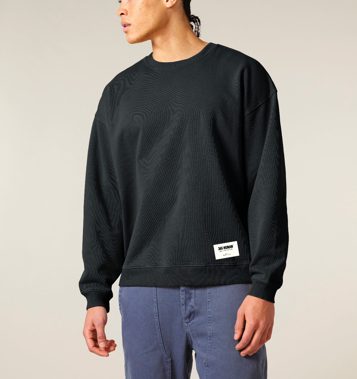 365 HUMAN BASIC SWEATER BLACK