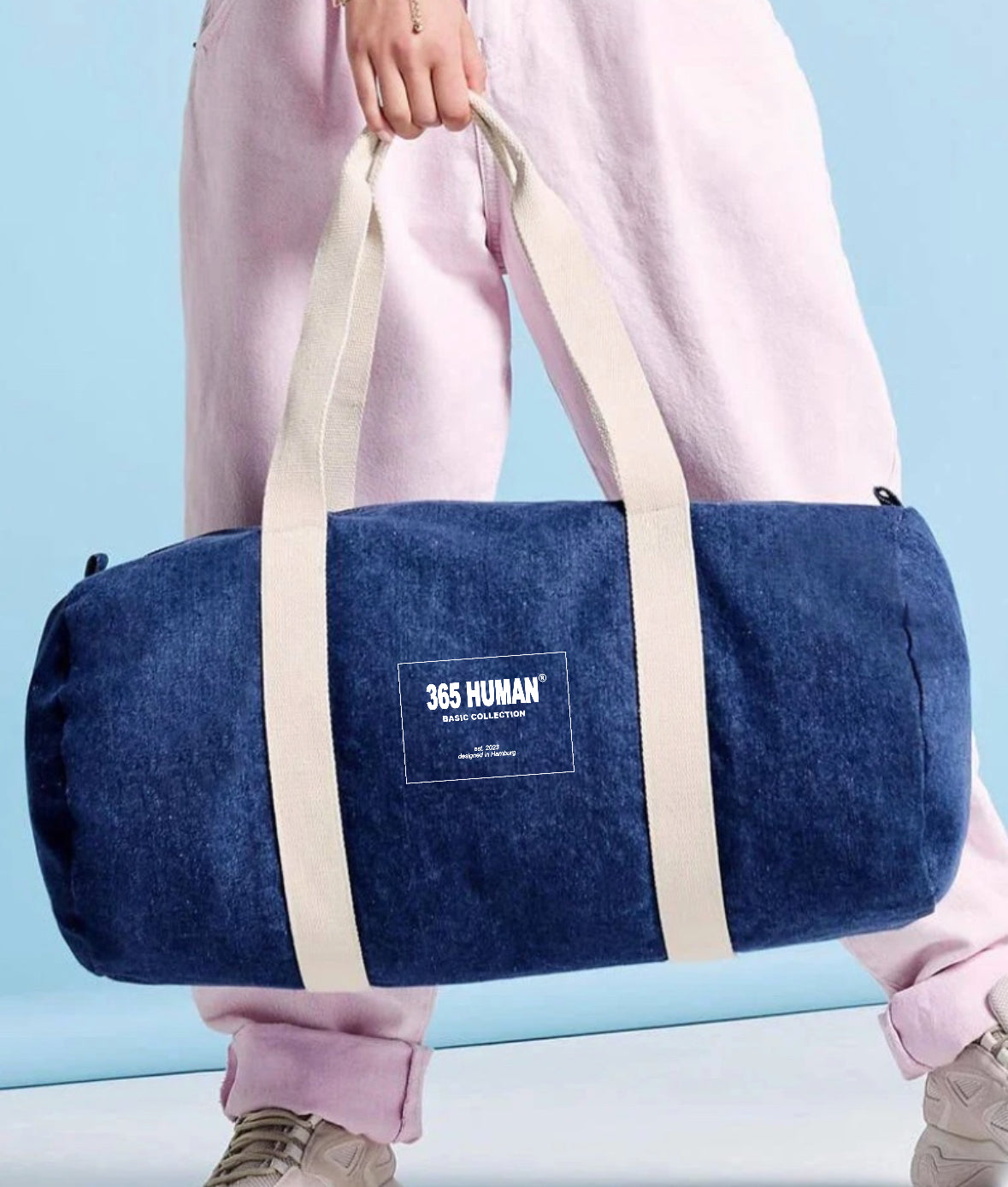 365 HUMAN DUFFLE BAG DENIM