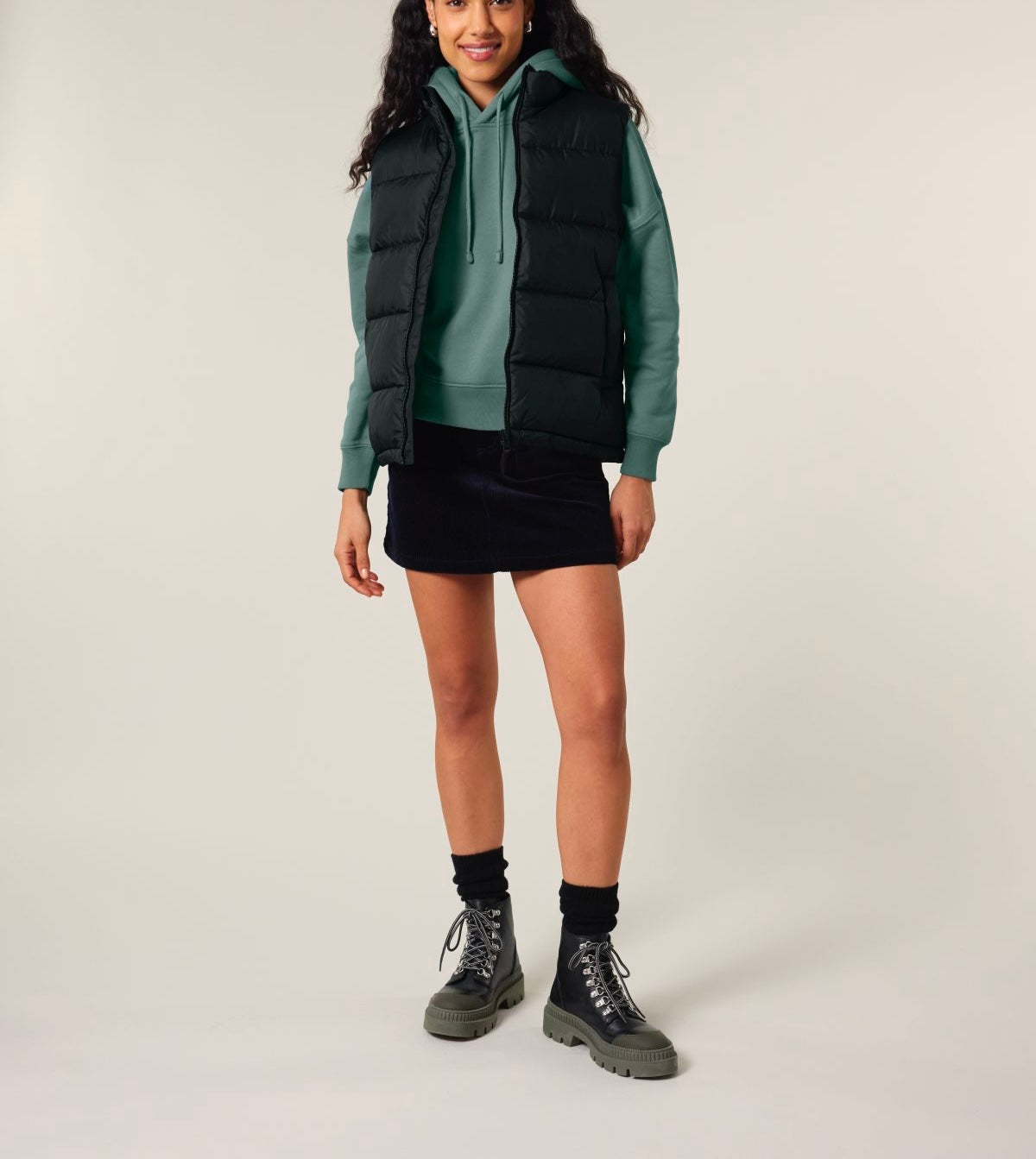 PUFFER WESTE - BLACK