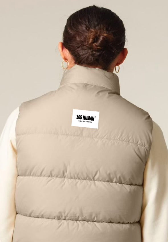 PUFFER WESTE - BEIGE