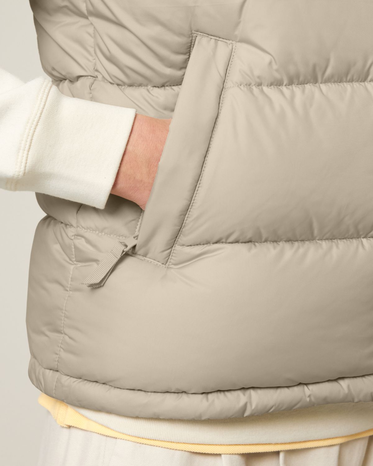 PUFFER WESTE - BEIGE