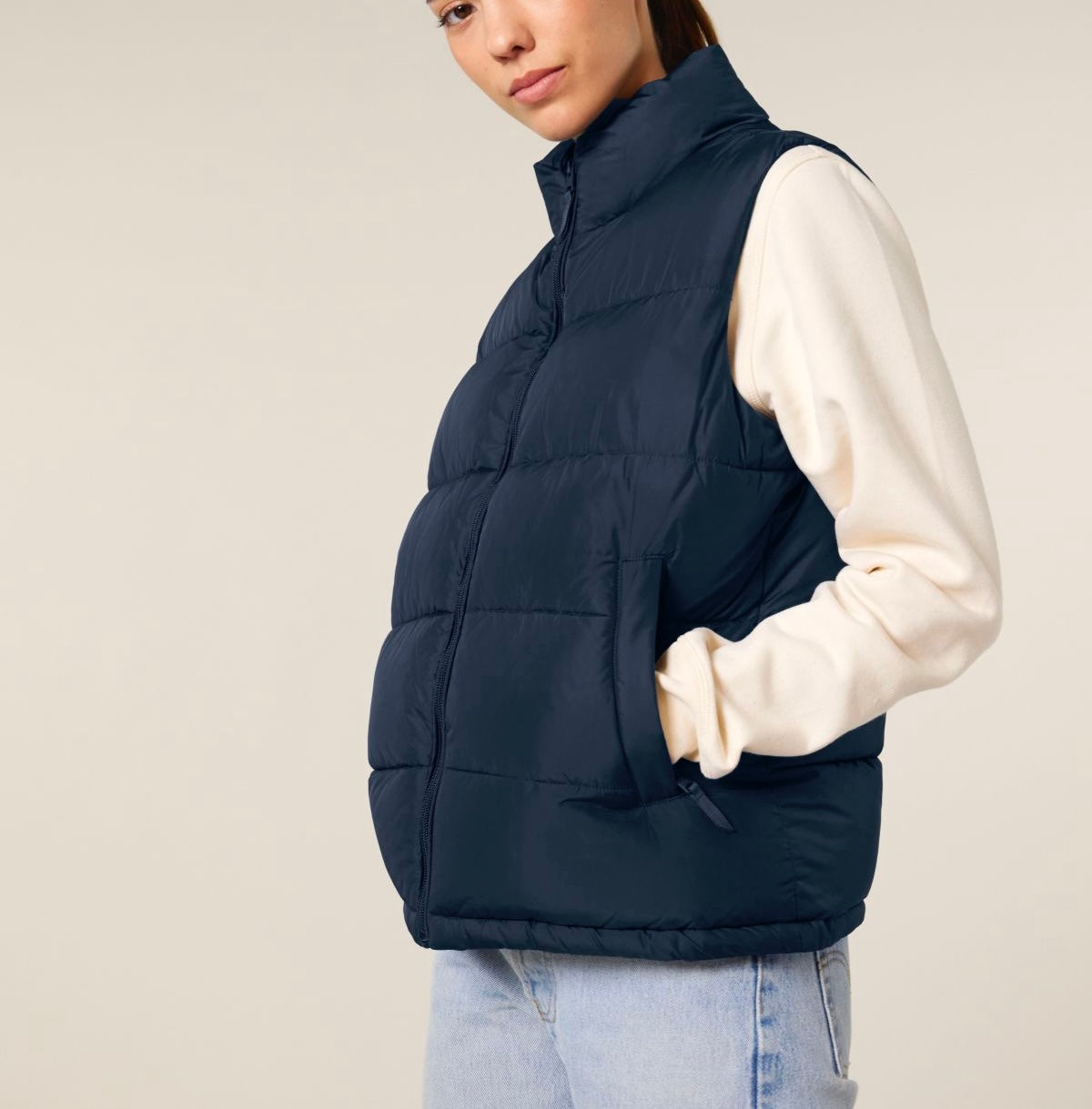 PUFFER WESTE - FRENCH NAVY